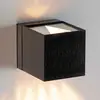 Image de Milan Iluminación Plafonnier cubique Dau montant et descendant noir