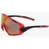 Image de ELTIN Lunettes de cyclisme Full Oversize Rouge et noir