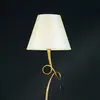 Image de Mantra Iluminación Lampadaire ravissant Paola avec abat-jour en tissu