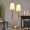 Image de Mantra Iluminación Lampe à poser à 2 lampes Paola, dorée