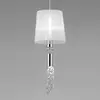 Image de Mantra Iluminación Suspension Lilja avec cristaux, à 1 lampe
