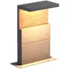 Image de Mantra Iluminación Potelet LED Ruka avec élément en bois, 35 cm