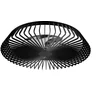 Image de Mantra Iluminación. Modèle HIMALAYA. Ventilateur et plafonnier de 63 cm de diamètre en noir. Source de lumière LED 70 W 2700 K-5000 K 4 900 lm. Ventilateur 35 W