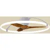 Image de Mantra Iluminación Ventilateur de plafond LED intelligent Nepal, argent/noyer, courant continu,