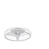 Image de Mantra Nature Plafonnier LED à intensité variable et ventilateur réversible 30 W DC, télécommande blanche et contrôle APP