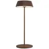 Image de Mantra Iluminación Lampe de table LED Relax avec pied, corten, rechargeable, IP54