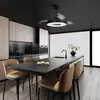 Image de Mantra Iluminación Ventilateur de plafond LED Coin noir Moteur DC silencieux 106 cm CCT