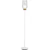 Image de Mantra Iluminación Lampe sur pied Nora, blanc-transparent, métal, verre