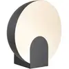 Image de Mantra Iluminación Lampe de table LED Óculo, noir, Ø 30 cm, métal, indirect