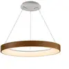 Image de Mantra Iluminación Suspension LED Niseko II, télécommande, Ø 50cm couleur bois