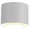 Image de Mantra Iluminación Applique d'extérieur LED Davos ronde, blanc, intensité variable, aluminium