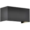 Image de Mantra Iluminación Applique d'extérieur LED Davos double, noir, intensité variable, aluminium