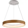 Image de Mantra Iluminación Suspension LED Niseko II, télécommande, Ø 38cm couleur bois