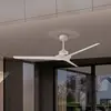 Image de Mantra Iluminación Ventilateur de plafond LED Brisa blanc, à courant continu, silencieux, Ø 175