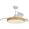 Image de Mantra Iluminación ventilateur de plafond LED Alaska décor bois DC silencieux Ø 106 cm CCT