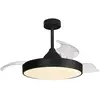 Image de Mantra Iluminación ventilateur de plafond LED Alaska noir DC silencieux Ø 106 cm CCT