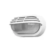 Image de Aplique Ext.oval Canopus Peq.1xe27 Policarb.blanco 10x20,5x11,5 Cm Ip44