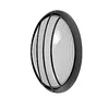 Image de Petite applique ovale AQUILA noir en aluminium, FABRILAMP