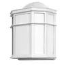 Image de Aplique Exterior Aluminio Bellatrix 1xe27 Blanco 25x11x19,5 Cm Ip44