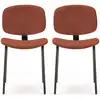 Image de Chaise en tissu COLBY W coloris rouille