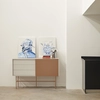 Image de Teulat - Buffet Nube avec 3 tiroirs et 1 porte coulissante sable et argile - 140x45x91cm OS