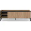 Image de CONCEPT1 Adara 3P2N 160cm chêne noir 160 x 42 x 55cm ADARA-3P2N-CHEN