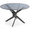Image de CONCEPT1 Jenna 120 x 120 x 76 cm 120 cm gris - pied gris JENNA-T-120-GRIS