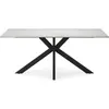 Image de CONCEPT1 Bimba 180 x 90 x 76 cm céramique blanche pied noir BIMBA-T-180-BLANC