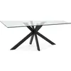 Image de CONCEPT1 Celia 180 x 100 x 76 cm noir CELIA-T-180-NOIR