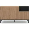 Image de CONCEPT1 Cailin 3T1N chene noir 140 x 40 x h80cm CAILIN-3T1N-CHENE