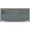 Image de CONCEPT1 Misti 3T2P 180cm vert kaki chêne 180 x 40 x h80cm MISTI-3T2P-VERT