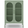 Image de Petit meuble de rangement 2 portes LOMOCO BAGEN coloris vert