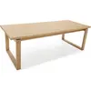 Image de CONCEPT1 Rina 220 x 100 x 76 cm couleur chêne - pied chêne RINA-T-220-CHEN-PC