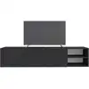 Image de Meuble TV suspendu à accrocher au mur 180 cm CONRAD coloris noir