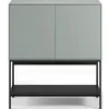 Image de CONCEPT1 Amira 2P vert noir 80 x 40 x h90cm AMIRA-2P-VERT