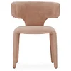 Image de Chaise en tissu LOMOCO MACA coloris rose