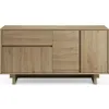Image de CONCEPT1 Carpi 3P1T chene 146 x 45 x h 76.5 cm CARPI-3P1T-CHENE