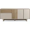 Image de CONCEPT1 Carpi 4P1T 180cm creme chene 180 x 45 x h 76.5 cm CARPI-4P1T-CREME