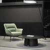 Image de Teulat - Table basse ronde Cep noire - 110x110x36.5cm OS
