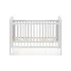 Image de Lit bébé 60x120cm NOA coloris blanc