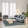 Image de Teulat - Table basse Arq naturel clair - 1000x1000x350cm OS