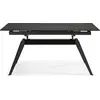 Image de CONCEPT1 Lula 160/220 x 90 x 76 cm céram noire pied noir LULA-T-160-NOIR