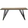 Image de Table fixe 180cm MYLA coloris Chêne/noir