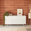 Image de Teulat - Buffet Sierra 3 portes et 3 tiroirs intérieurs blanc - 159,2x47x79,6cm OS