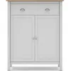 Image de CONCEPT1 Misti 2P1T blanc chêne 90 x 40 x h110cm MISTI-2P1T-BLANC