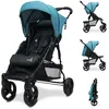 Image de Asalvo Cadiz Poussette ultra légère, inclinable, capote SPF50+, harnais 5 points, de 6 mois à 17 kg, couleur pétrole