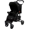 Image de Asalvo Cadiz Poussette ultra légère pour bébé, dossier inclinable, poussette urbaine, harnais 5 points, SPF50+, capote avec fenêtre, maniable, sécurité maximale, jusqu'à 17 kg, noir
