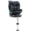 Image de Asalvo UPPERFIX i-Size (40-150 cm) Siège auto pivotant à 360° avec inclinaison, contre-route et sens de la marche, avec Isofix et pied d'appui, noir