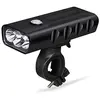 Image de 9Transport USB-B013 Phare avant à 3 spots pour vélo, 800 lumens, batterie 2400 mAh, rechargeable avec USB