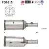 Image de AS FD1015 Filtre à particules Compatible avec PEUGEOT 307 3/5 portes 3A/C 307 CC 3B 307 SW 3H, CITROËN C4 I 3/5 portes LC